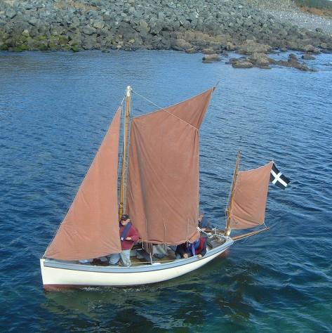 Ellen an 1882 Gorran Cove crabber now based at Mousehole photo copyright Cornish Maritime Trust taken at Royal Cornwall Yacht Club and featuring the Classic Yachts class
