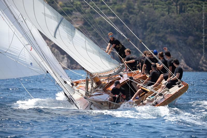 2022 Argentario Sailing Week, day 1 photo copyright Marco Solari taken at Yacht Club Santo Stefano and featuring the Classic Yachts class