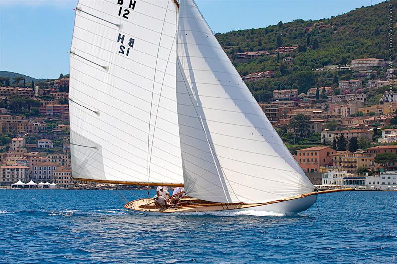 Scud (Patrizio Bertelli) - 2022 Argentario Sailing Week, day 2 photo copyright Marco Solari taken at Yacht Club Santo Stefano and featuring the Classic Yachts class