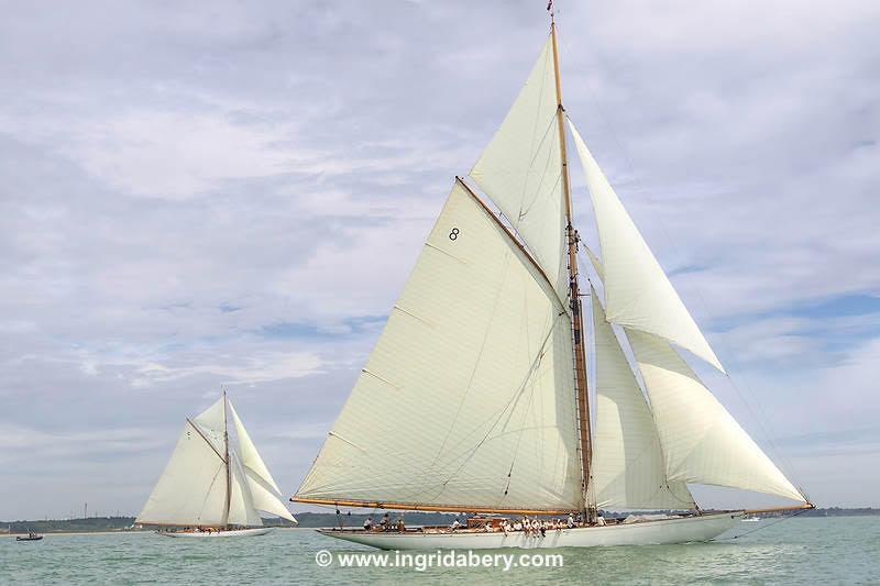 Fife Regatta at Cowes photo copyright Ingrid Abery / www.ingridabery.com taken at Royal Yacht Squadron and featuring the Classic Yachts class