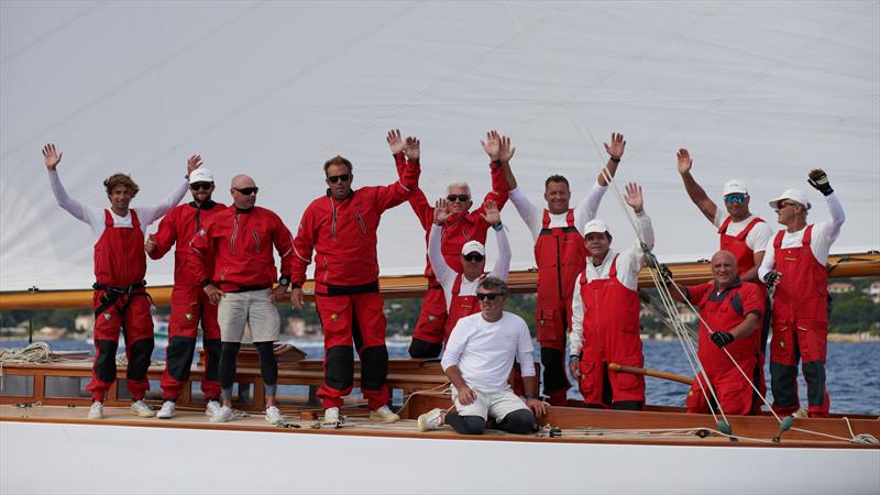 Scud's crew happy with their second place in the Gstaad Yacht Club Centenary Trophy 202 - photo © Juerg Kaufmann / GYC