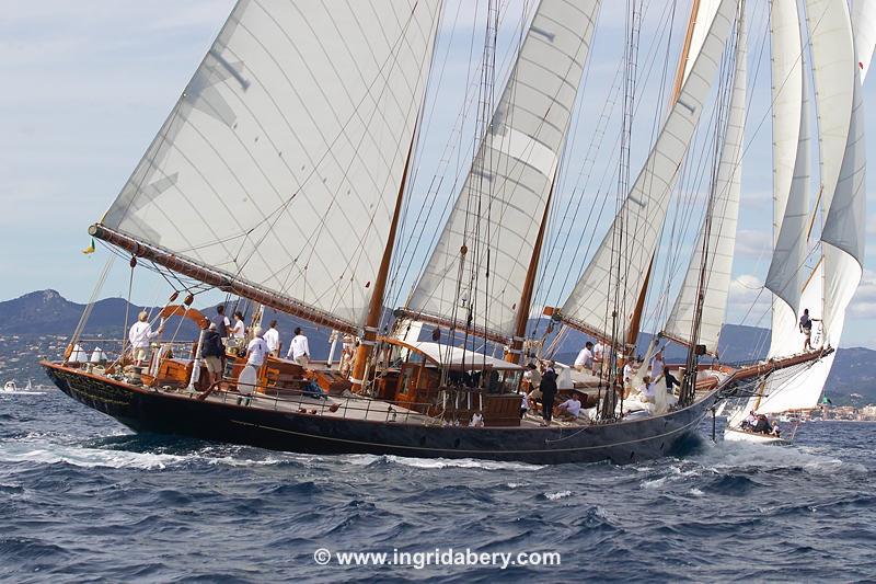 Les Voiles de Saint-Tropez day 4 photo copyright Ingrid Abery / www.ingridabery.com taken at Société Nautique de Saint-Tropez and featuring the Classic Yachts class