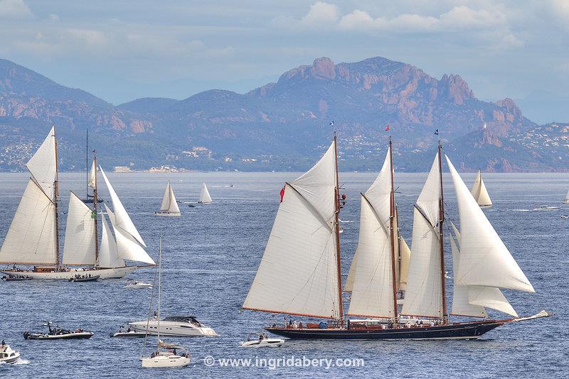 Les Voiles de Saint-Tropez day 5 photo copyright Ingrid Abery / www.ingridabery.com taken at Société Nautique de Saint-Tropez and featuring the Classic Yachts class