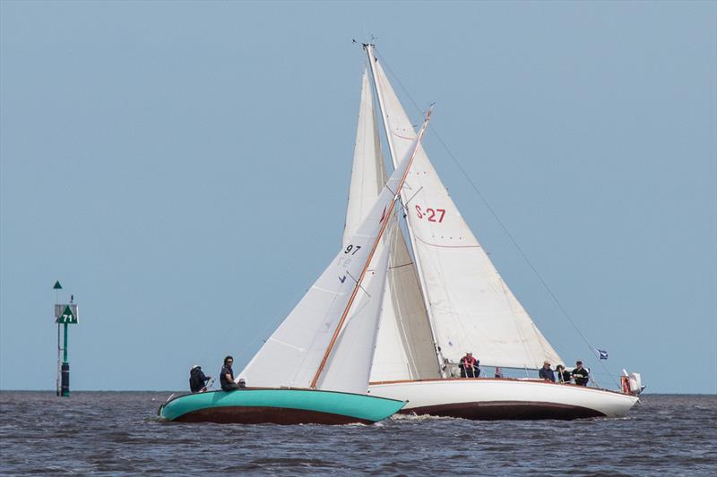 With a first and a second in today's racing, Yvonne (97) skippered by Dave Allen won Division 2. Akala skippered by David McNeice placed equal second with Baranne in Division 3 - photo © A. J. McKinnon