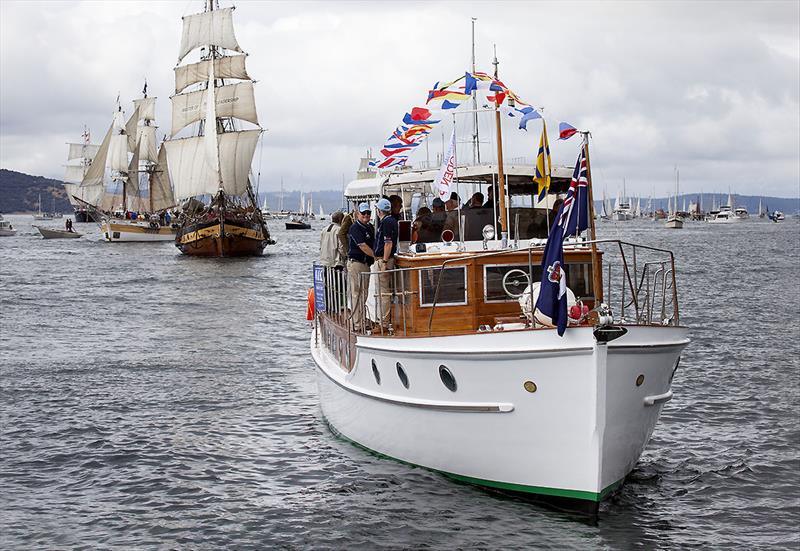 2023 Australian Wooden Boat Festival in Hobart - in the lead with the Governor's Launch - photo © John Curnow