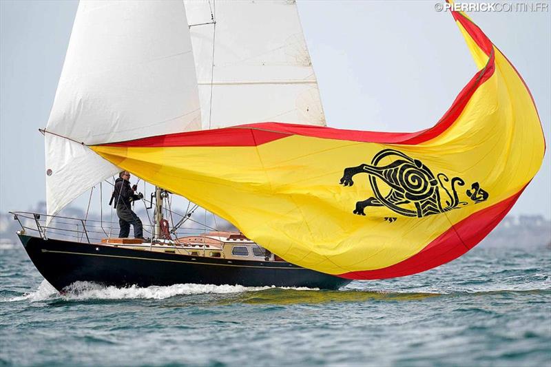 Pierre Legoupil's Cherbourg-based 1962 Maïca Le Loup Rouge photo copyright Pierrick Contin / www.pierrickcontin.com taken at Royal Ocean Racing Club and featuring the Classic Yachts class