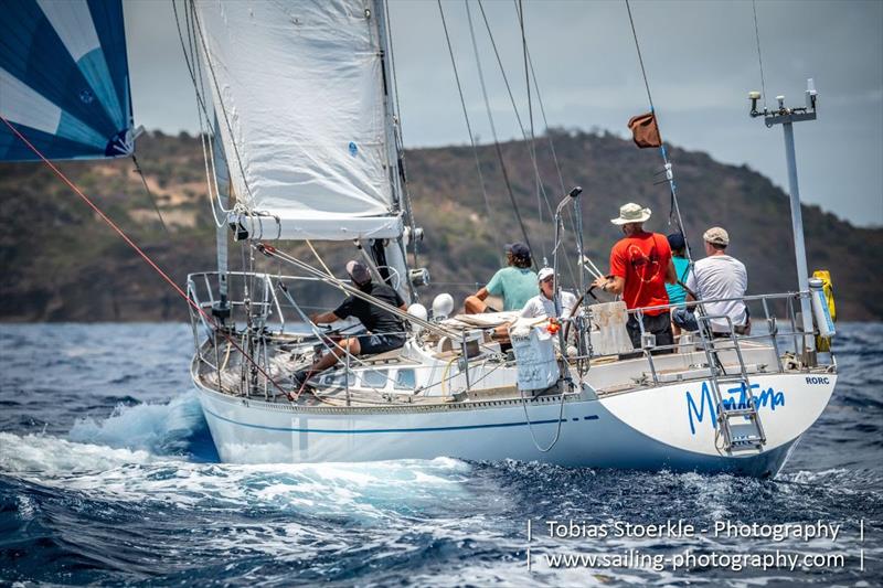 Montana 48' S&S Swan racing in the Modern Classics class - 2023 Antigua Classic Yacht Regatta photo copyright Tobias Stoerkle taken at Antigua Yacht Club and featuring the Classic Yachts class
