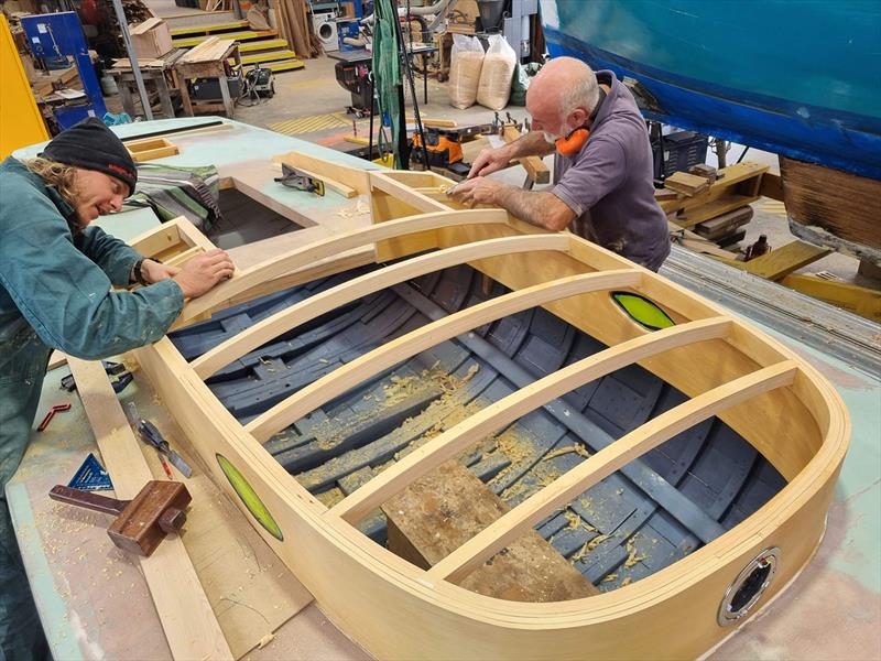 Undine nears completion of her full restoration - photo © Australian Wooden Boat Festival