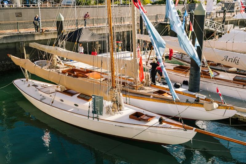Classic yachts berthed in Auckland - photo © Roger Mills
