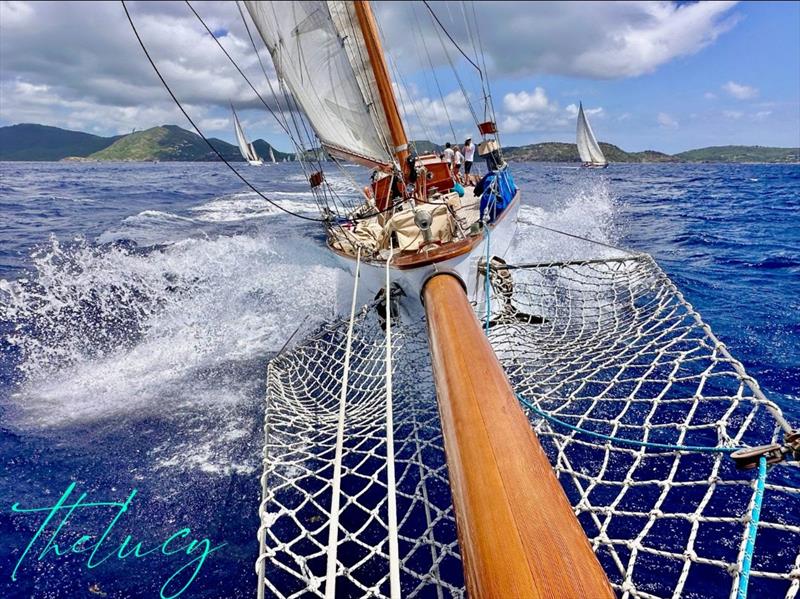 114-foot Saharet of Tyre built in 1933 competing at her first Antigua Classics - 2024 Antigua Classic Yacht Regatta photo copyright The Lucy taken at Antigua Yacht Club and featuring the Classic Yachts class
