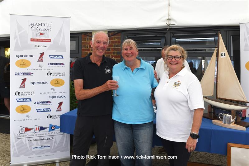 Hamble Classics prize-giving photo copyright Rick Tomlinson / www.rick-tomlinson.com taken at Hamble River Sailing Club and featuring the Classic Yachts class