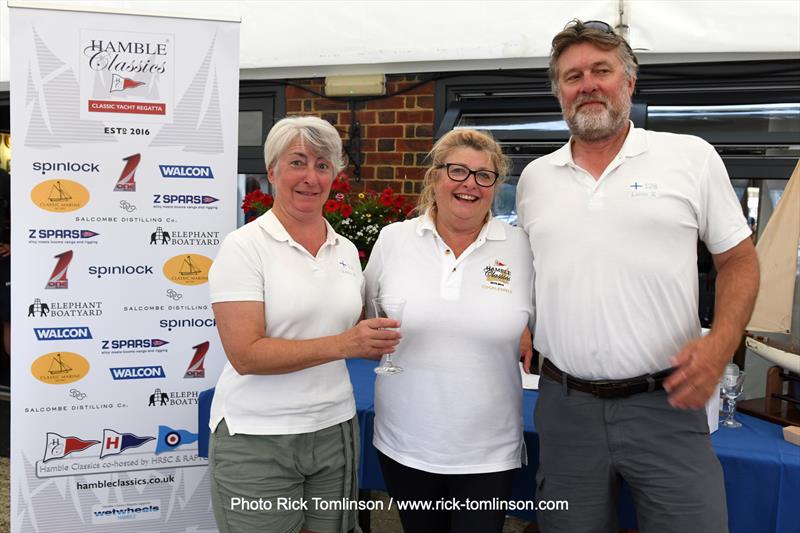 Hamble Classics prize-giving photo copyright Rick Tomlinson / www.rick-tomlinson.com taken at Hamble River Sailing Club and featuring the Classic Yachts class