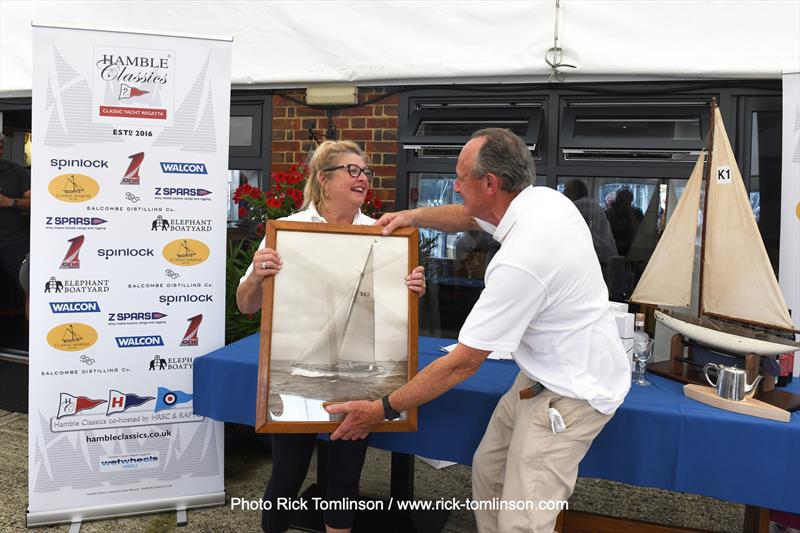Hamble Classics prize-giving photo copyright Rick Tomlinson / www.rick-tomlinson.com taken at Hamble River Sailing Club and featuring the Classic Yachts class