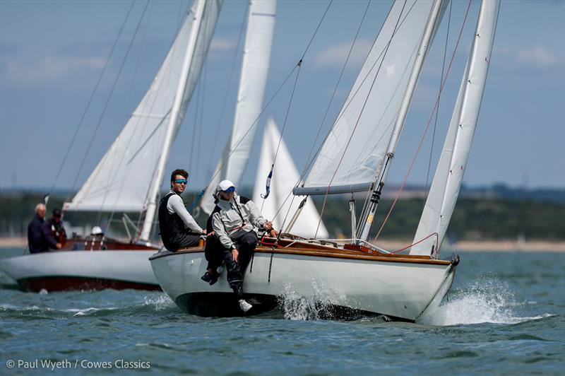 Cowes Classics Regatta 2025 Day 2 - Folkdance, GBR172 photo copyright Paul Wyeth / www.pwpictures.com taken at Royal London Yacht Club and featuring the Classic Yachts class