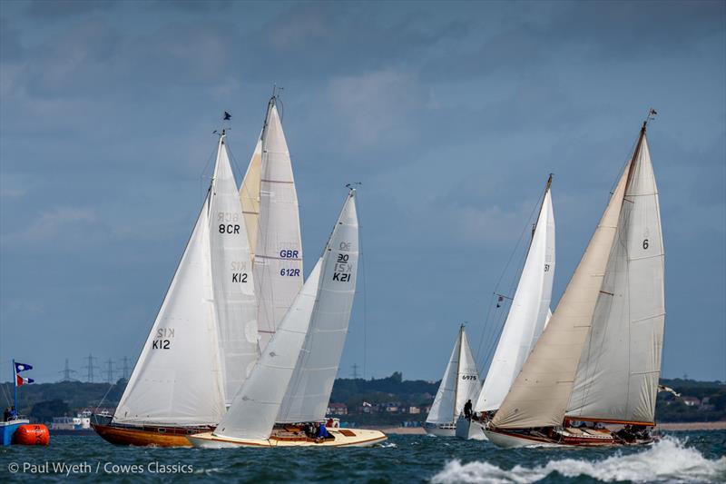 Cowes Classics Regatta 2025 Day 3 - Classic Yachts 12m and over, Start photo copyright Paul Wyeth / Cowes Classics taken at Royal London Yacht Club and featuring the Classic Yachts class