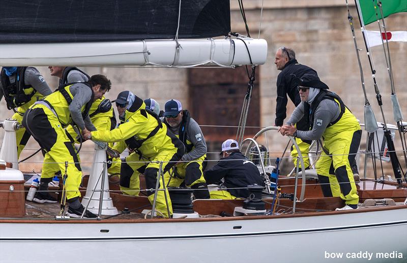 2025 Fastnet - Hound's crew in action - photo © Bow Caddy Media