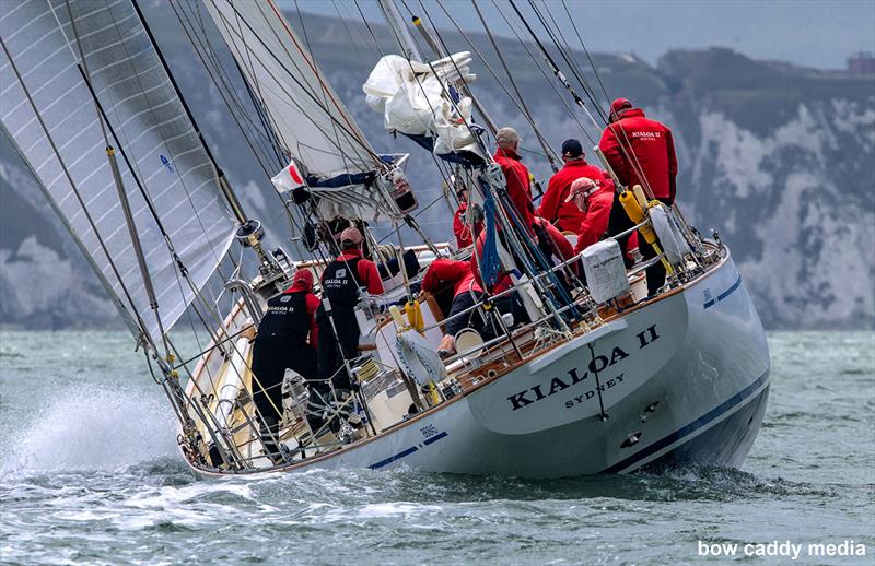 2025 Fastnet - Kialoa II heads for the Needles - photo © Bow Caddy Media