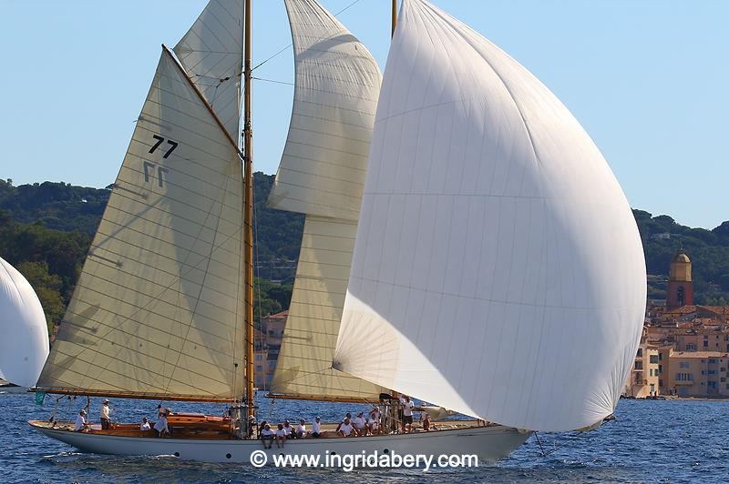 Les Voiles de Saint-Tropez Day 2 photo copyright Ingrid Abery / www.ingridabery.com taken at Société Nautique de Saint-Tropez and featuring the Classic Yachts class