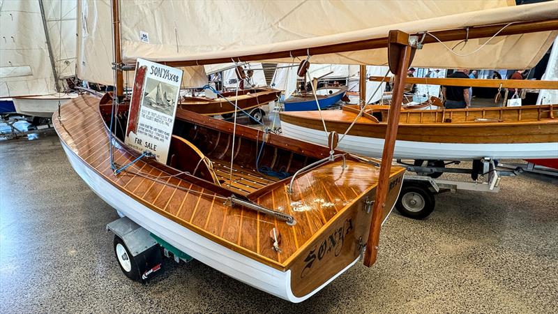 X class - Sonya - built in 1946 - restoration took three years - Auckland Wooden Boat Festival - March 2026 - photo © Richard Gladwell - Sail-World.com/nz