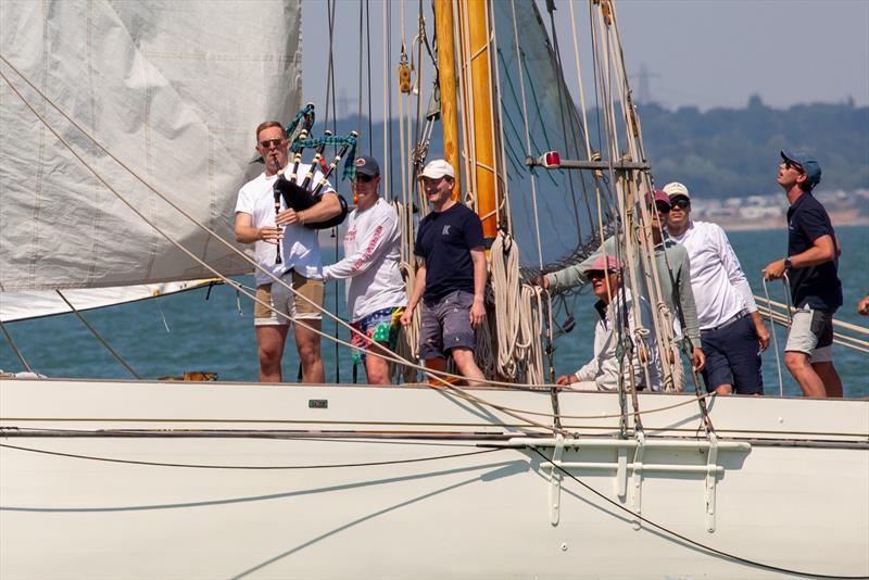 Classic yachts - North Sails Cowes Week Day 3 photo copyright Martin Augustus / www.sailingimages.co.uk taken at Cowes Combined Clubs and featuring the Classic Yachts class