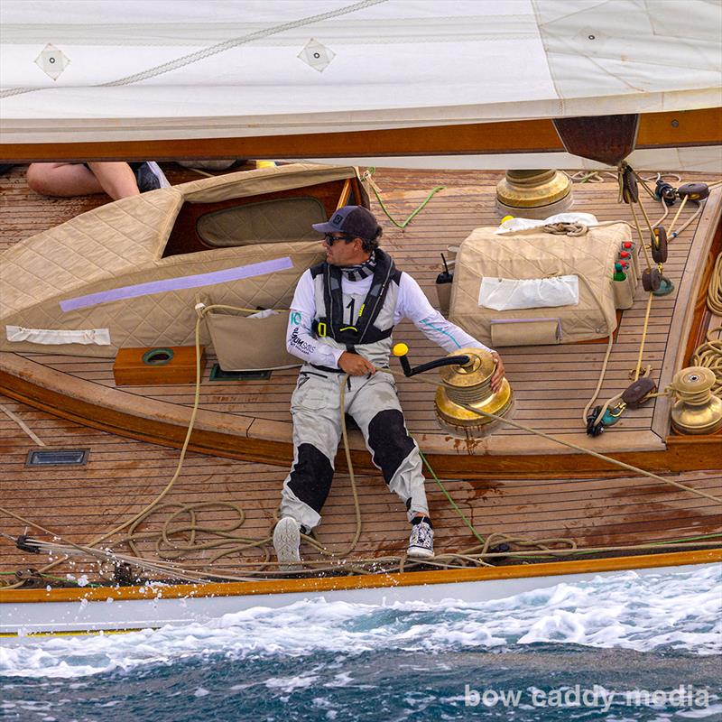 Classics trimmer photo copyright Bow Caddy Media taken at Société Nautique de Saint-Tropez and featuring the Classic Yachts class