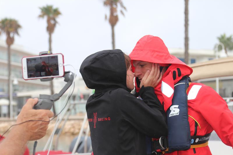 McIntyre Adventure Globe 5.80 Transat start: The youngest entrant 25YO Severin Hummer, a professional swimmer turned boat builder -Solo Sailor is up for the challenge but will miss his girlfriend! - photo © Globe 5.80 Transat