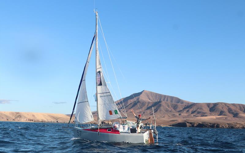 Jim Scofield of Ireland built and set up his Globe 5.80 with all required safety gear ready to go, for under 30,000EUR and is living a long held dream - photo © Don McIntyre