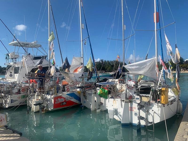 The #MGR2025 Fleet Embracing Mauritian hospitality at Grand Baie YC before the Durban leg - photo © Christine Turner / MGR2025