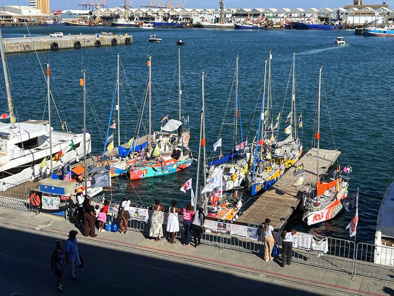 McIntyre Mini Globe Race fleet at the V&A Waterfront marina taking a break on their way into the history books, as the first ever mini solo circumnavigation race around the world and amongst the smallest boats to ever do it! - photo © Don McIntyre / MGR2025