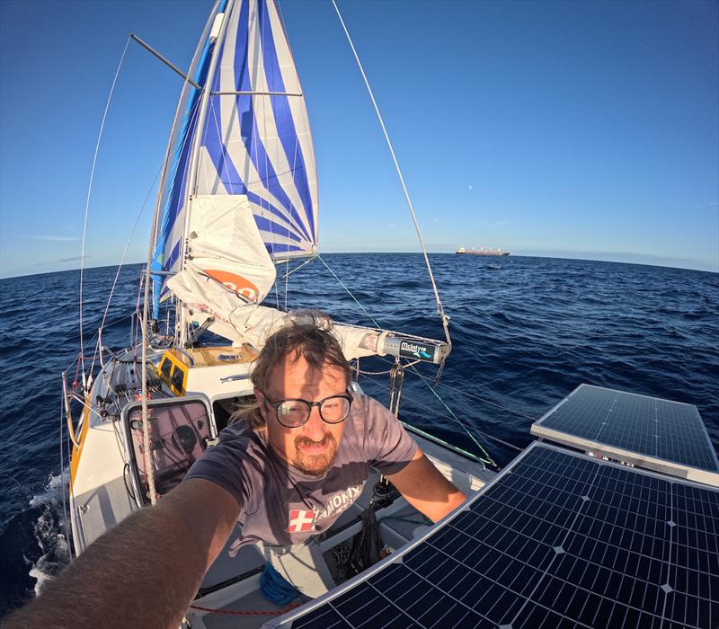 Josh is an endurance artist – thoughtful, resilient, and embracing the mental challenge as much as the nautical one. He could really use a bit of extra financial support to help get him through the final leg back to Antigua. Please visit his Facebook page - photo © Josh Kali / MGR2025