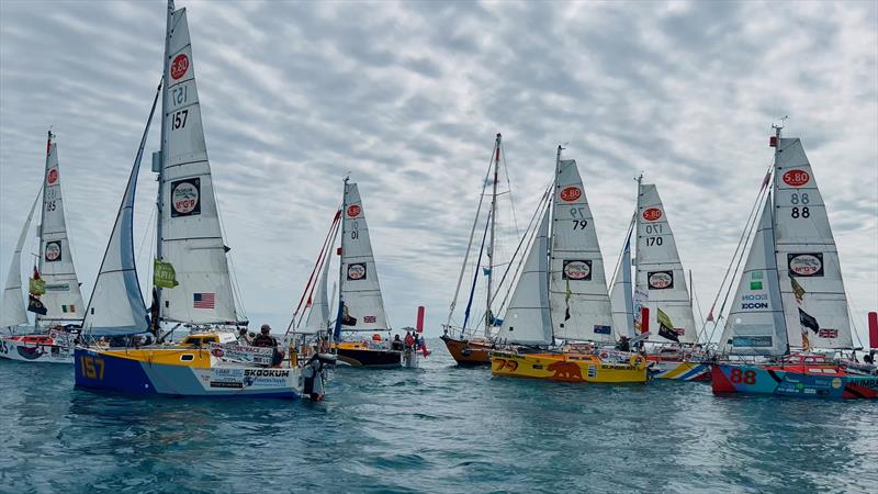 Fleet racing in one design ALMA Globe 580's is very competitive, but some are after adventure and happy to enjoy the ride while others are after the win! “Small Boat-Huge Adventure!” photo copyright JJ / ALMA CG580 taken at  and featuring the Class Mini 5.80 class