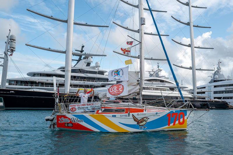 On 9 March 2026, Adam Waugh aboard #170 LITTLE WREN (UK) claimed fifth place overall, crossing the finish line as the sixth finisher in 199 days, 21 hours, 59 minutes and 28 seconds - photo © Rob Havill / McIntyre MGR2025-26