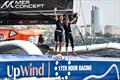 Ocean Fifty Upwind By Merconcept, skippers Anne-Claire Le Berre and Elodie-Jane Mettraux take 6th place in their category of the Transat Café L'Or