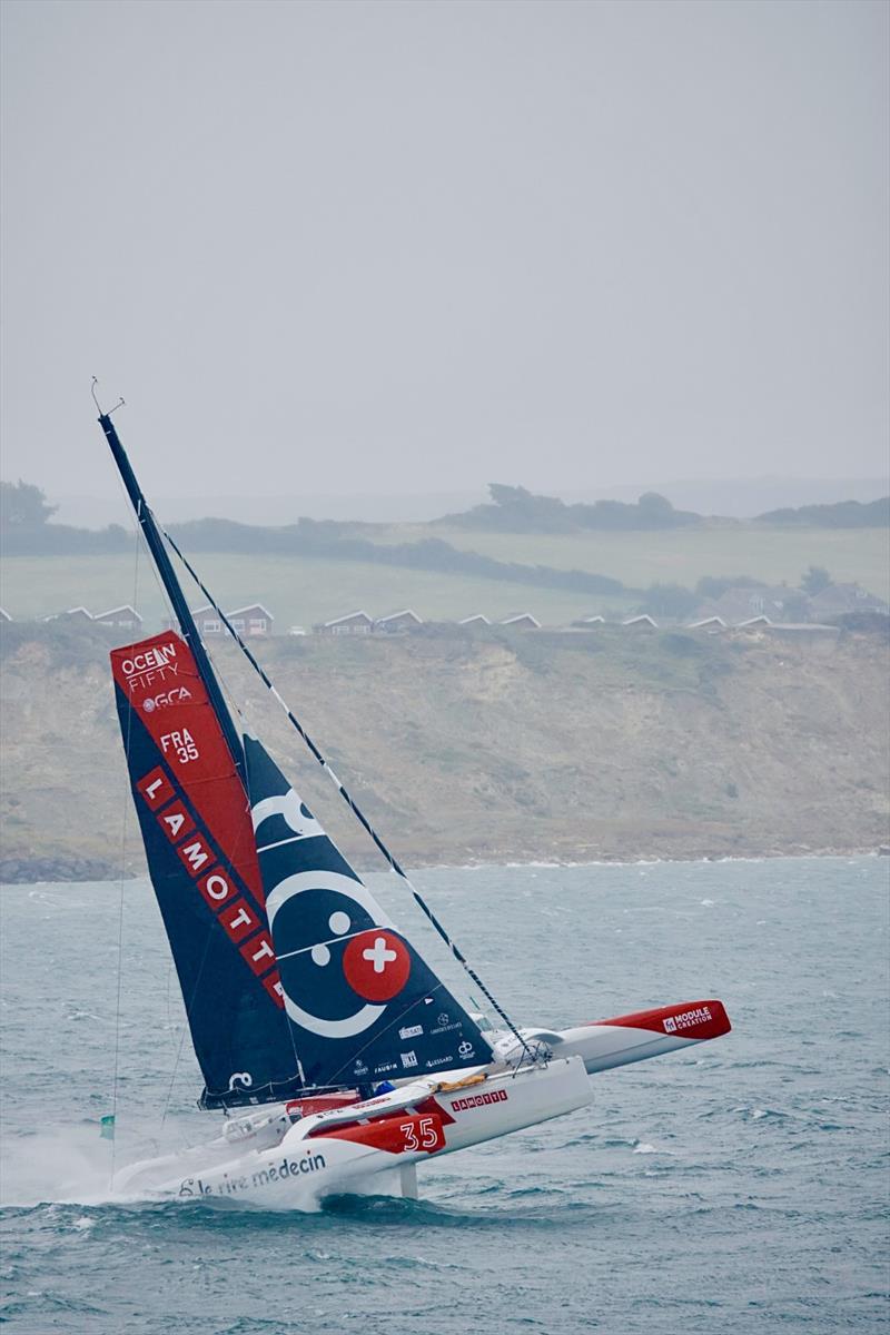 50th Rolex Fastnet Race start photo copyright Michael Tambling taken at Royal Ocean Racing Club and featuring the OCEAN50 class