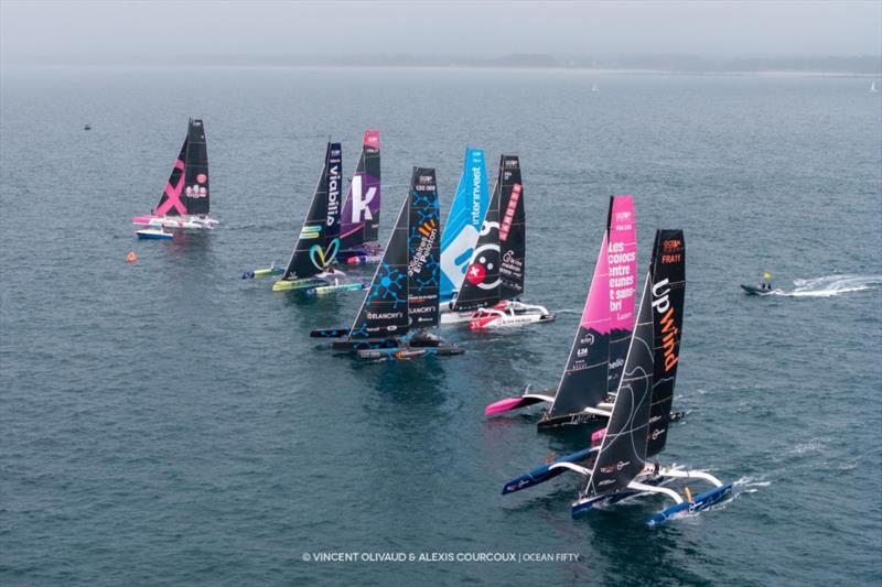 The Ocean Fifty fleet has never been bigger with nine competing in the Rolex Fastnet Race and 10 in October's Transat Café L'OR - photo © Alexis Courcoux / Vincent Olivaud