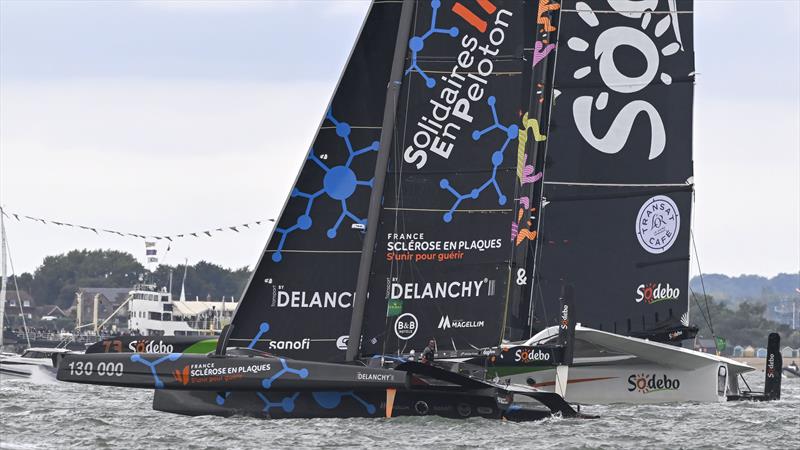 Multihull start during the Centenary Rolex Fastnet Race 2025 - photo © David Maynard / www.alleycatphotographer.com