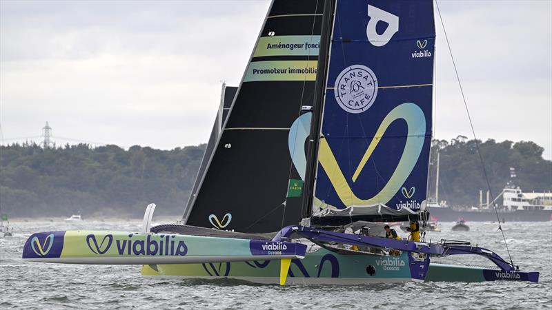 Multihull start during the Centenary Rolex Fastnet Race 2025 - photo © David Maynard / www.alleycatphotographer.com