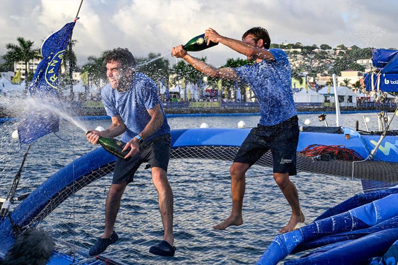 Pierre Quiroga and Gaston Morvan (Wewise) finish second in the OCEAN50 division of the Transat Café L'OR 2025 photo copyright Jean-Louis Carli / Alea taken at  and featuring the OCEAN50 class