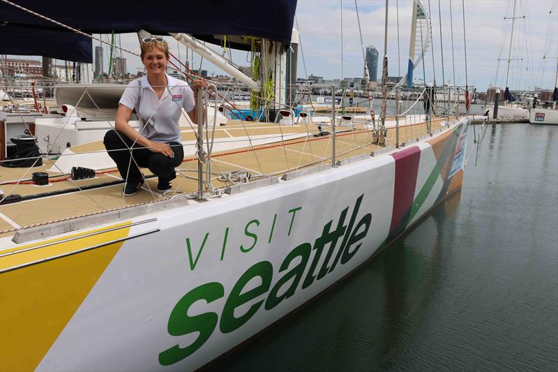 Clipper Race Skipper Nikki Henderson on the Visit Seattle yacht photo copyright Clipper Ventures taken at  and featuring the Clipper 70 class