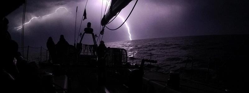 Storms during Clipper 2017-18 Race 3: The Dell Latitude Rugged Race photo copyright Clipper Ventures taken at  and featuring the Clipper 70 class