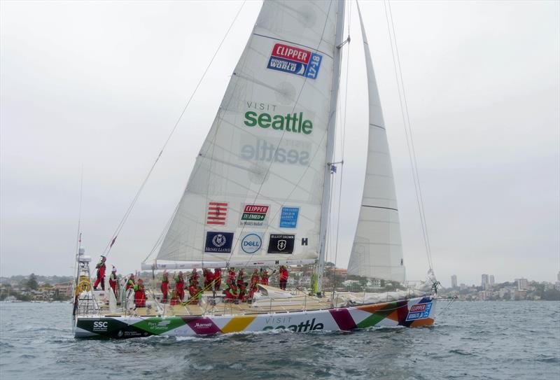 Visit Seattle finishes 2nd in The Clipper Telemed Tasman Test photo copyright Clipper Ventures taken at  and featuring the Clipper 70 class