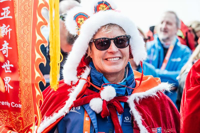 Wendy Tuck during the Qingdao Departure Ceremony - photo © Clipper Ventures