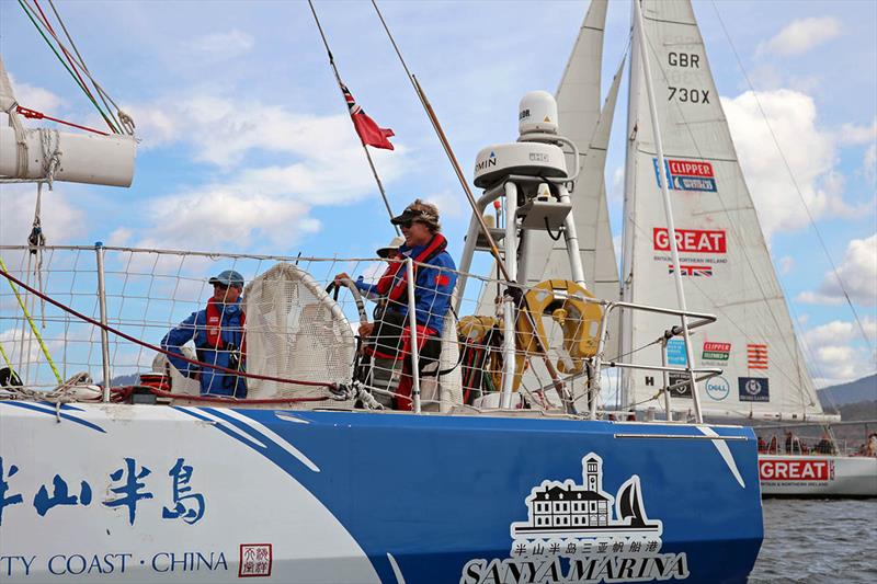 Wendy Tuck - Race start - Clipper Round the World Yacht Race 2017-18 - photo © Clipper Ventures