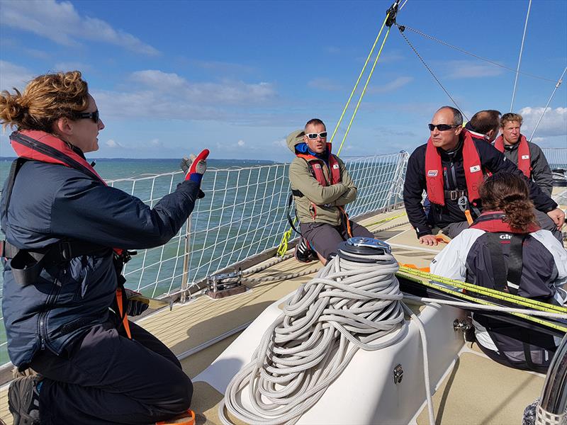 Bex leading an evolution on Level 1 Training - Clipper Round the World Yacht Race - photo © Clipper Race