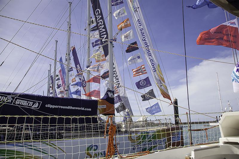 Taking pride of place at Abell Point Marina, the Clipper 70s put on their best frocks. - photo © John Curnow