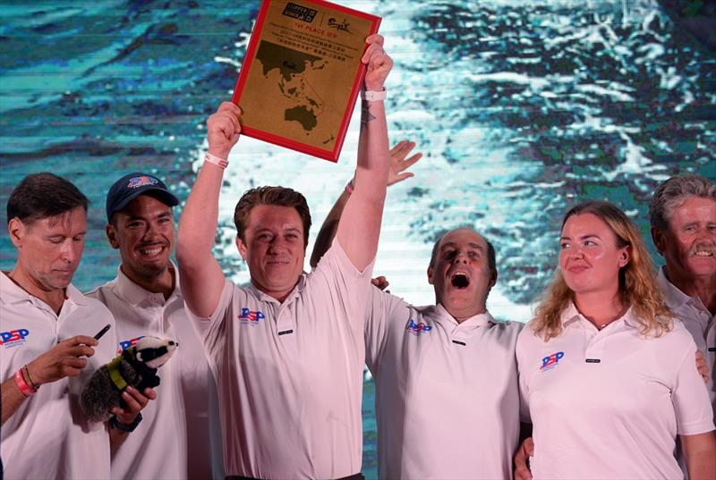 PSP Logistics - Prize giving ceremony of the Clipper Round the World Yacht Race stopover in Sanya, on the island of Hainan in Southern China photo copyright Olli Geibel taken at  and featuring the Clipper 70 class