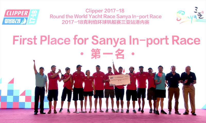 Prize Giving Ceremony - Clipper 2017-18 Round the World Yacht Race Sanya In-port Race photo copyright Clipper Race taken at  and featuring the Clipper 70 class