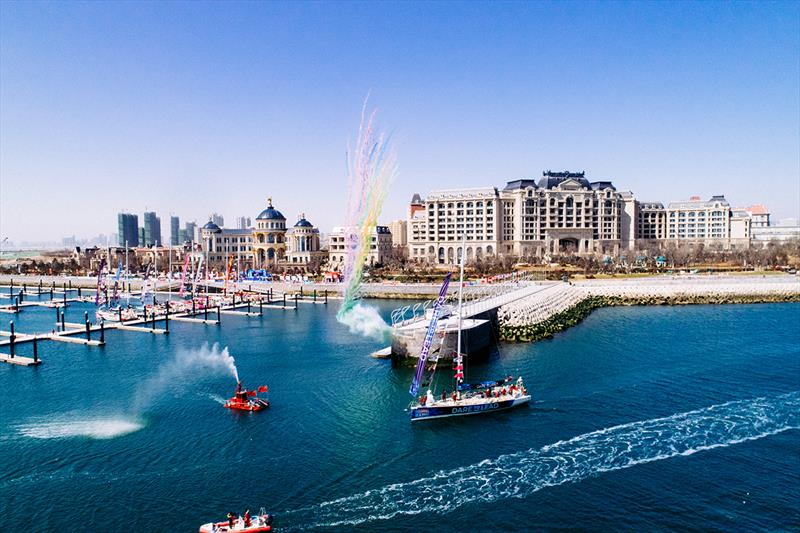 Dare To Lead enters Wanda Marina - Clipper 2017-18 Round the World Yacht Race photo copyright Clipper Race taken at  and featuring the Clipper 70 class