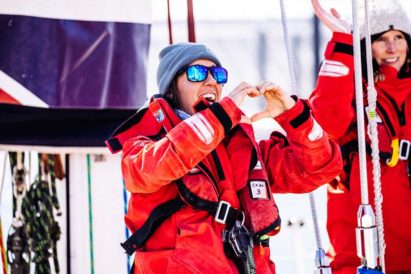 GREAT Britain's Luise Birgelen is happy to be in Qingdao - Clipper 2017-18 Round the World Yacht Race photo copyright Clipper Race taken at  and featuring the Clipper 70 class