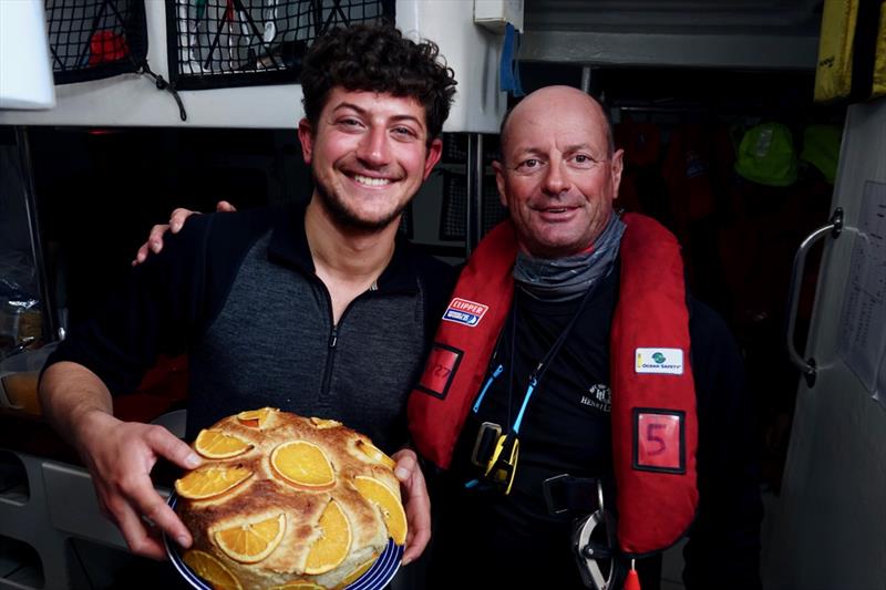 Victor celebrates turning 26 on board, taken by Ming on Sanya Serenity Coast photo copyright Min taken at  and featuring the Clipper 70 class